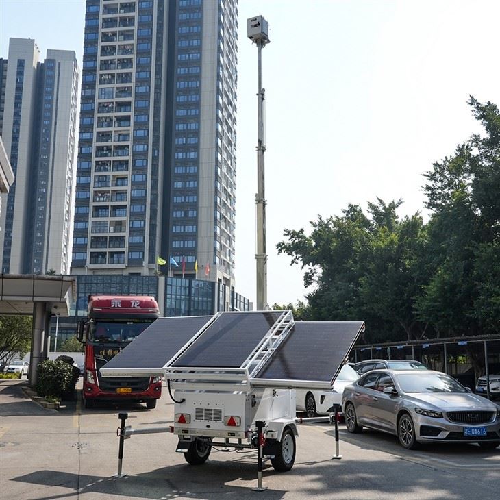 BIGLUX solar mobile surveillance trailer