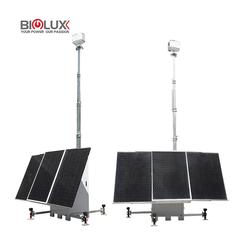 BIGLUX HiCUBE compact solar surveillance tower